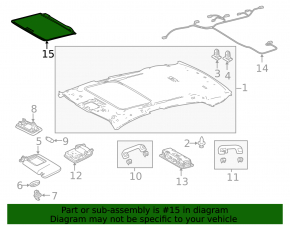 Sunroof curtain Toyota Camry v70 18-24 ser
