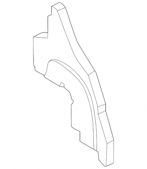 Inner right fender seal Nissan Murano 25-26