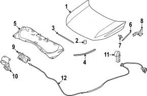 Nissan Pathfinder 22-25 Hood Release Cable