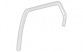 Rear right long glass seal for Toyota Sienna 2010