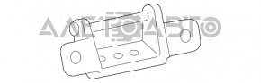 Left tailgate hinge for Jeep Cherokee KL 14-18