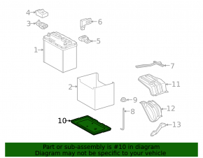 Battery tray Toyota Rav4 13-18