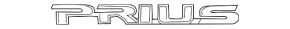 Emblem inscription PRIUS trunk door Toyota Prius 30 10-15 broken guides