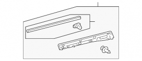 Door trim lower inner rear right Lexus RX350 RX450h 10-15