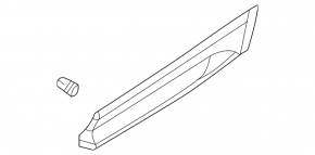 Lower rear left door trim for Audi Q5 80A 21-24