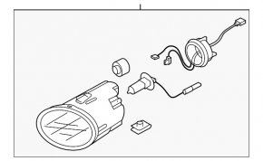 Right fog light for Subaru B10 Tribeca