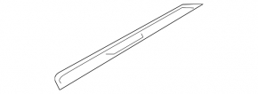 Door sill trim front left outer Hyundai Santa FE Sport 13-18 black, worn