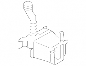 Subaru XV Crosstrek 13-17 Windscreen Washer Reservoir Without Lid