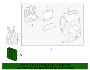 Radio tape recorder Chevrolet Bolt EV 22-23
