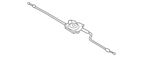 Bonnet release cable Audi A3 8V 15-20 front part