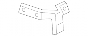 Left rear bumper mount under the taillight for Porsche Cayenne 19-23