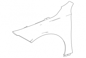 Mercedes CLA 20-26 front right wing, aluminum