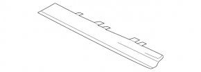 Lower left radiator grille molding for Mercedes GLS 17-19, chrome