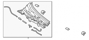 Windscreen wiper grille plastic right Mazda 6 18-21