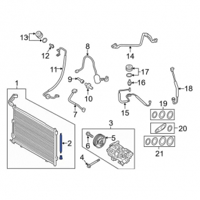 Air Conditioner Dryer Ford Ecosport 18-21 1.0T