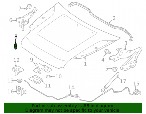 Right tailgate bumper for Land Rover Range Rover Velar 18-23