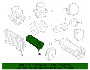 USB Hub Ford Edge 15-24 rear
