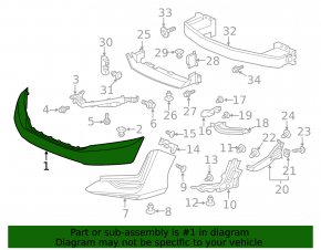 Front Bumper Bare Central Honda Clarity 18-21 USA