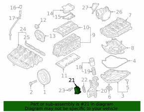 Oil cooler engine Audi A4 B9 17- 2.0T