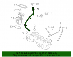 Fuel tank filler neck BMW X3 G01 22-24 2.0T, 3.0T