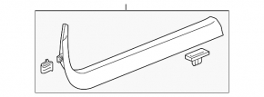 Door sill inner front right Cadillac CTS 14-19 gray