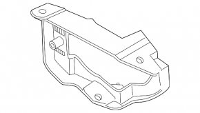 Left fog light bracket for Nissan Juke 15-17