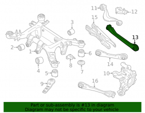Rear left toe-in lever BMW 5 F90 17-23 M5