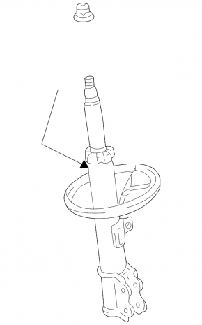 Shock absorber front right Lexus RX300/330/350 04-09