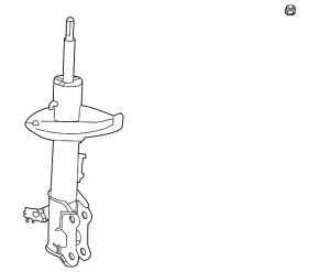 Shock absorber front left Toyota Venza 21- AWD