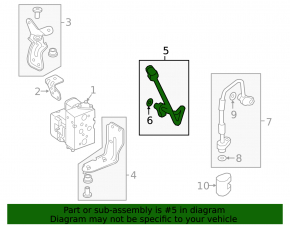 Air conditioning hose compressor-valve block Audi E-Tron 20-23 second