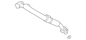 Air conditioning compressor-heater pipe, fourth, Audi E-Tron 19-23