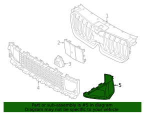 Front bumper grille left BMW X1 U11 24-26 M35i xDrive