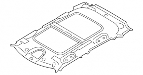 Mini Cooper Countryman R60 10-16 headlining for sunroof ser