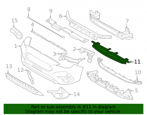 Subaru Crosstrek 2024-26 Front Bumper Lower Absorber