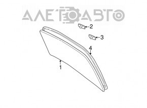 Rear glass Toyota Camry v30 2.4