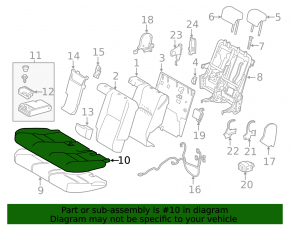 Rear row of seats 2 row Lexus NX300 NX300h 18-19 beige, electric