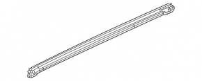 Inner front left glass seal for Honda Civic XI FE/FL 22-26