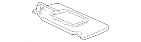 Left visor Lexus RX300 RX330 RX350 RX400h 04-09