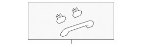 Ceiling handle left Toyota Avalon 13-18 beige