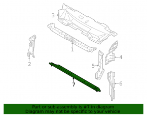 Mitsubishi Outlander 22-25 lower radiator deflector torn