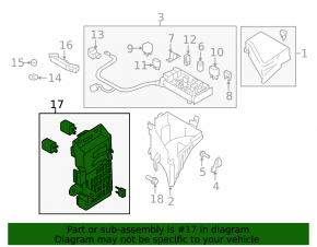 Subaru B9 Tribeca under-dash fuse box