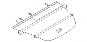 Trunk curtain Nissan Murano z52 15- beige