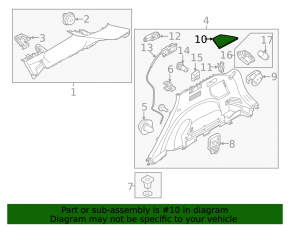 Kia Sportage 23-26 HEV right trunk floor, black