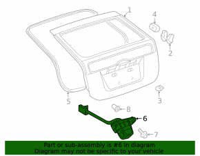 Rear view camera for the 2009 Toyota Prius