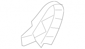 Right side driver's seat trim for Hyundai Sonata 11-15, black