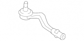 Steering tip left Audi A4 B8 08-12 prerest