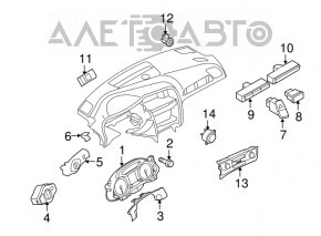 Climate control Audi A4 B8 08-12 prerest with heating