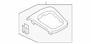 Audi Q3 8U 15-18 center console trim, aluminum, scratches, dents