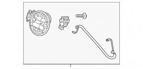Fuel filler flap housing Mazda 3 19-4d with lock, Japan built