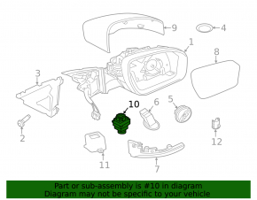 Left side mirror camera for Land Rover Range Rover Velar 18-20